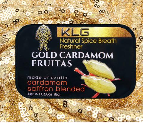 #GOLDMINTS 4pk Gold Cardamom Fruitas, Non-GMO