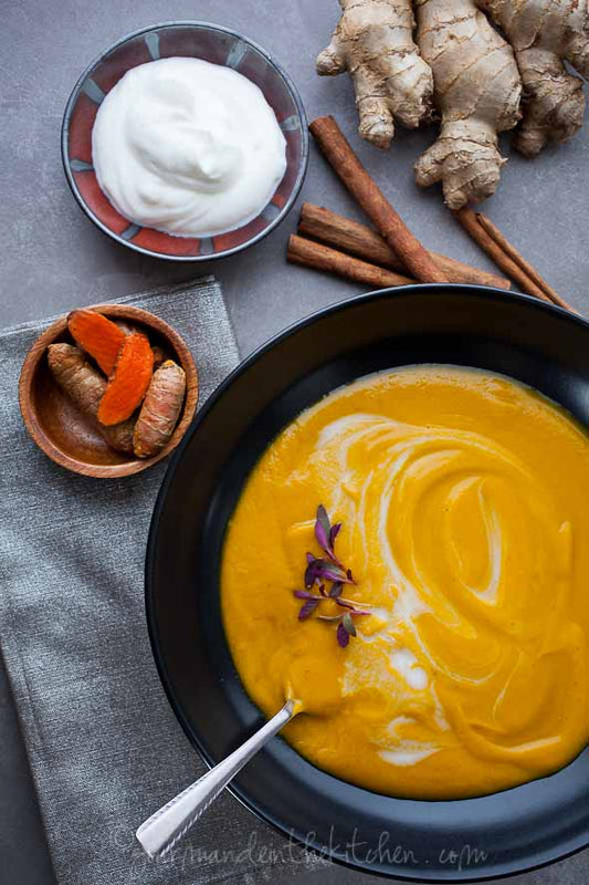 HOT OR CHILLED GCF SPICED SPRING CARROT SOUP RECIPE