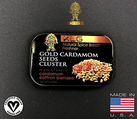 1 Metal Tin of Gold Cardamom Seeds Cluster (10g)